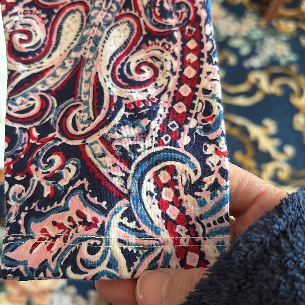 Talbots paisley long sleeve tee . NWT. Retail 69.95‎ - Picture 6 of 6